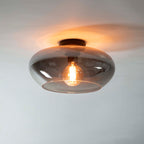 Plafondlamp Elevate | 1-Lichts | Smoke grey glas
