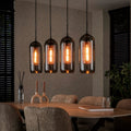 Hanglamp Smoke Mesh | 4-Lichts | Artic zwart