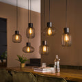 Hanglamp Mix Metal | 3+3-Lichts | Charcoal
