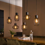 Hanglamp Mix Metal | 3+3-Lichts | Charcoal