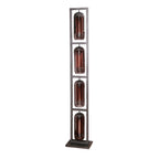 Vloerlamp Smoke Mesh | 4-lichts | Artic zwart