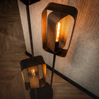 Vloerlamp Mesh Rotate | 3-Lichts | Artic zwart