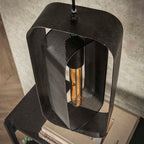 Hanglamp Mesh Rotate | Getrapt | 3-Lichts | Artic zwart