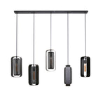 Hanglamp Mesh Rotate | 5-Lichts | Artic zwart