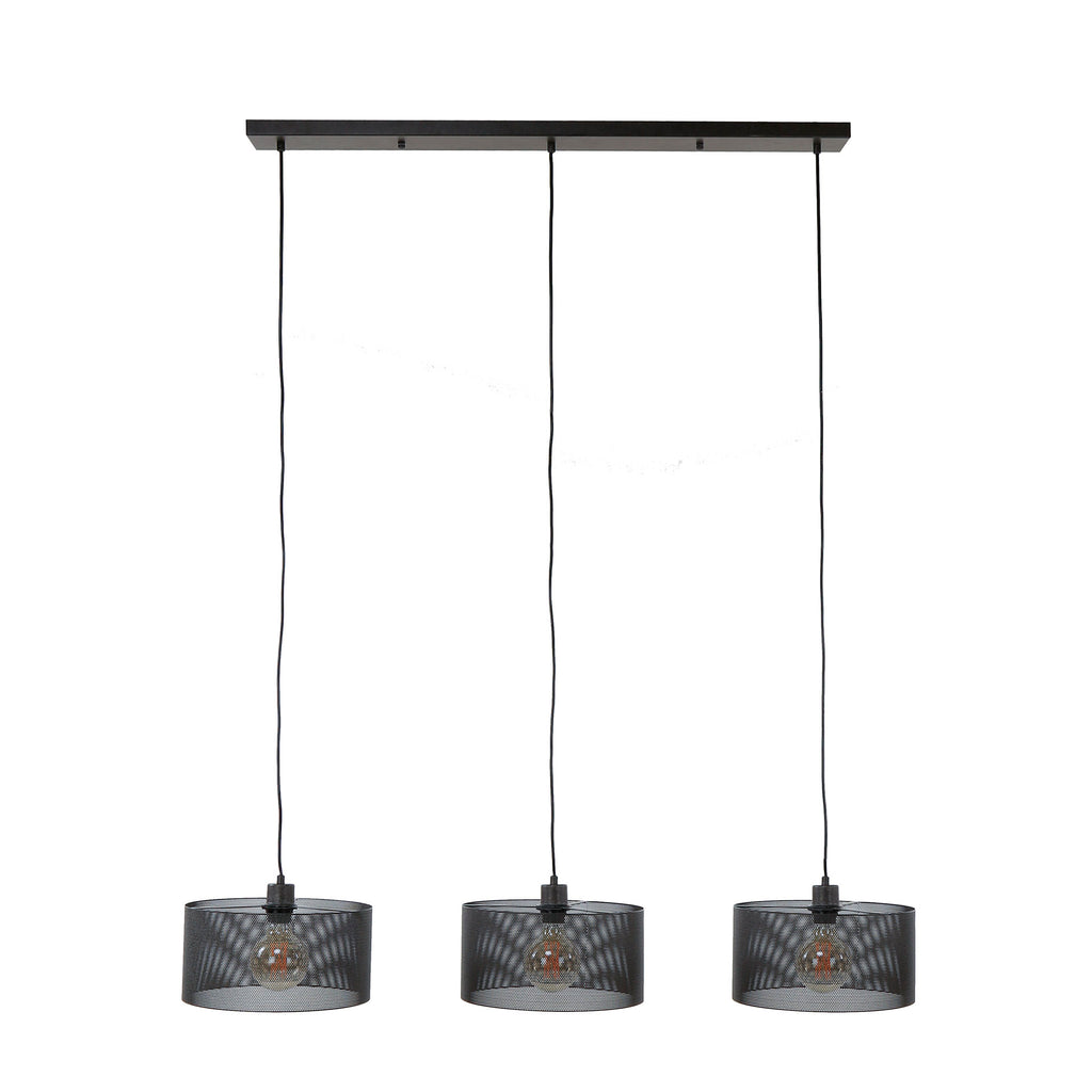 Hanglamp Mesh Round | 3-Lichts | Artic zwart