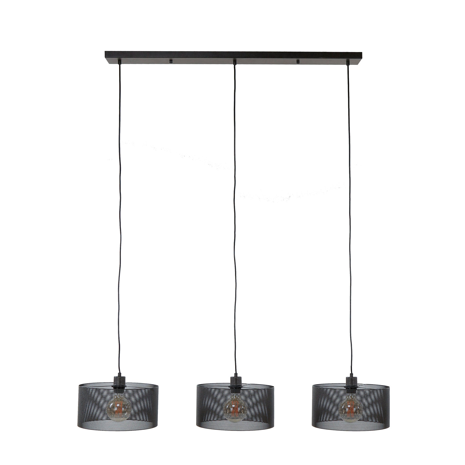 Hanglamp Mesh Round | 3-Lichts | Artic zwart
