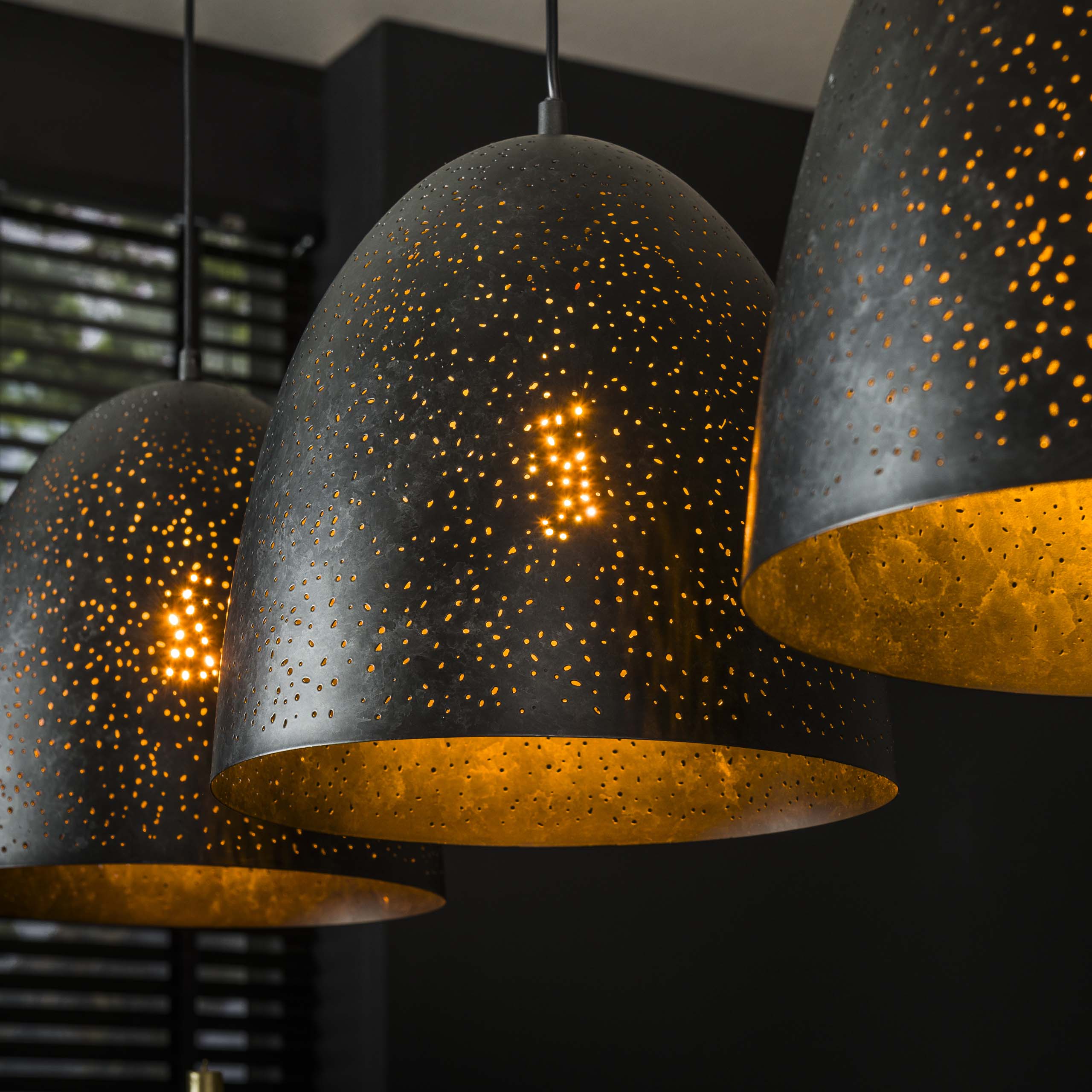 Hanglamp Kosmos | 3-Lichts | Charcoal