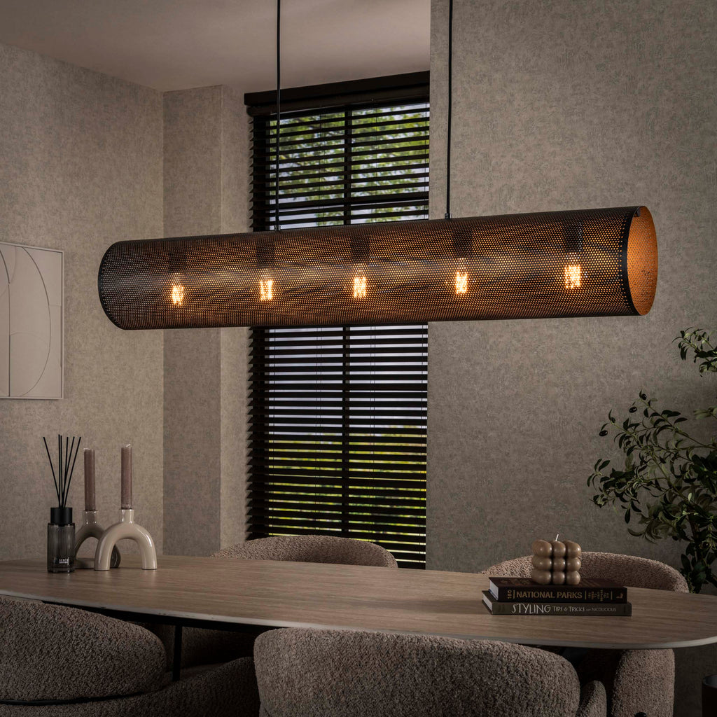 Hanglamp Tubon Mesh | 5-Lichts | Artic zwart
