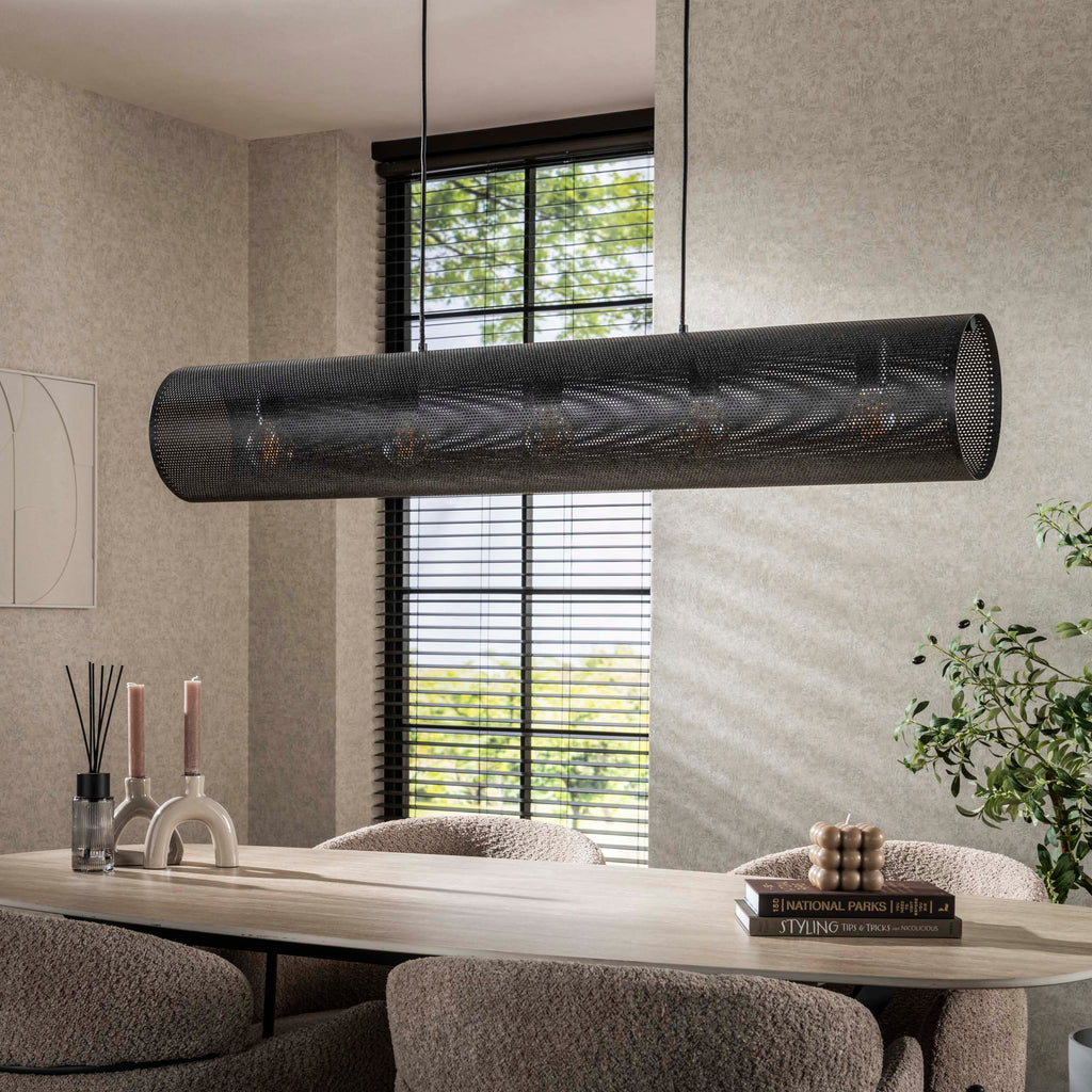 Hanglamp Tubon Mesh | 5-Lichts | Artic zwart