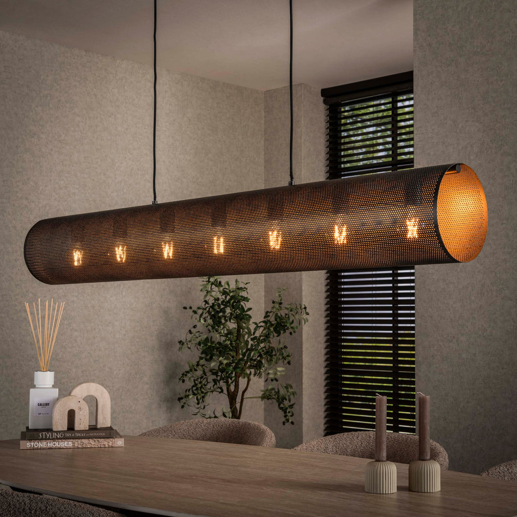 Hanglamp Tubon Mesh | 7-Lichts | Artic zwart