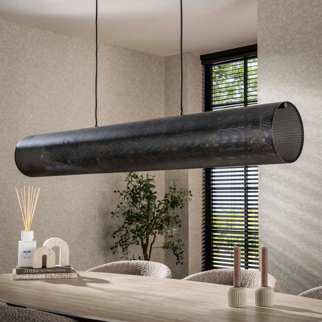 Hanglamp Tubon Mesh | 7-Lichts | Artic zwart