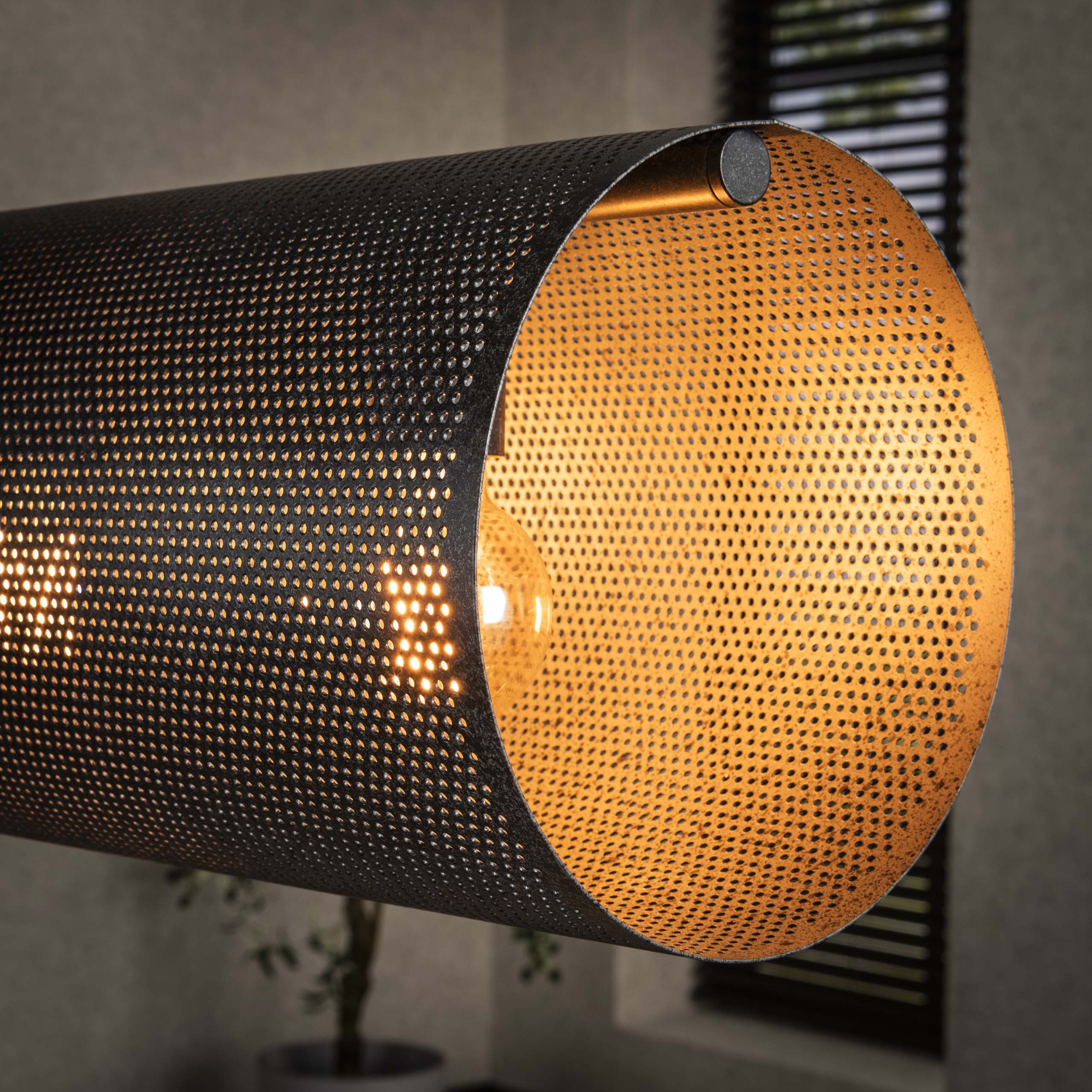 Hanglamp Tubon Mesh | 7-Lichts | Artic zwart