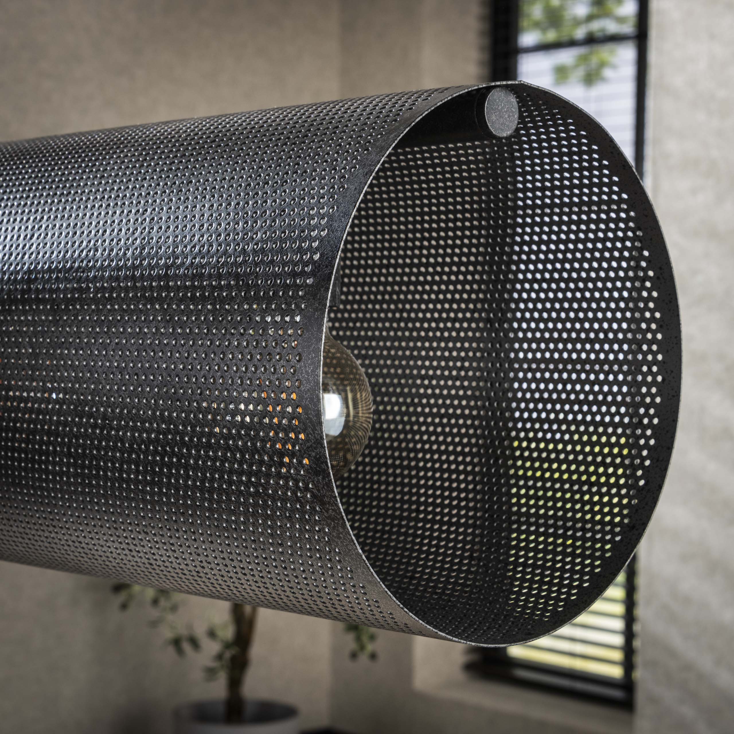 Hanglamp Tubon Mesh | 7-Lichts | Artic zwart