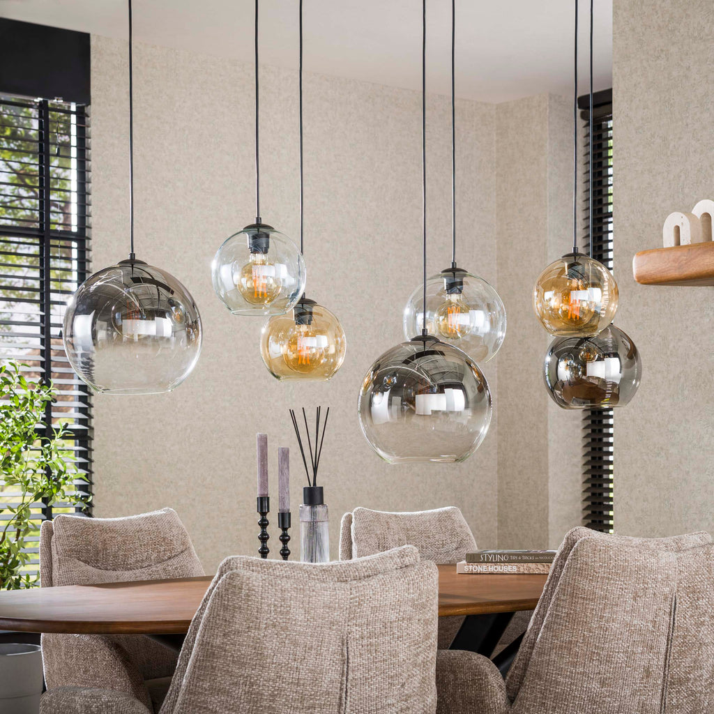 Hanglamp Multi Globe | 7-Lichts | Artic zwart