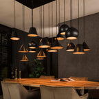 Hanglamp Metal XXL | 18-Lichts | Artic zwart