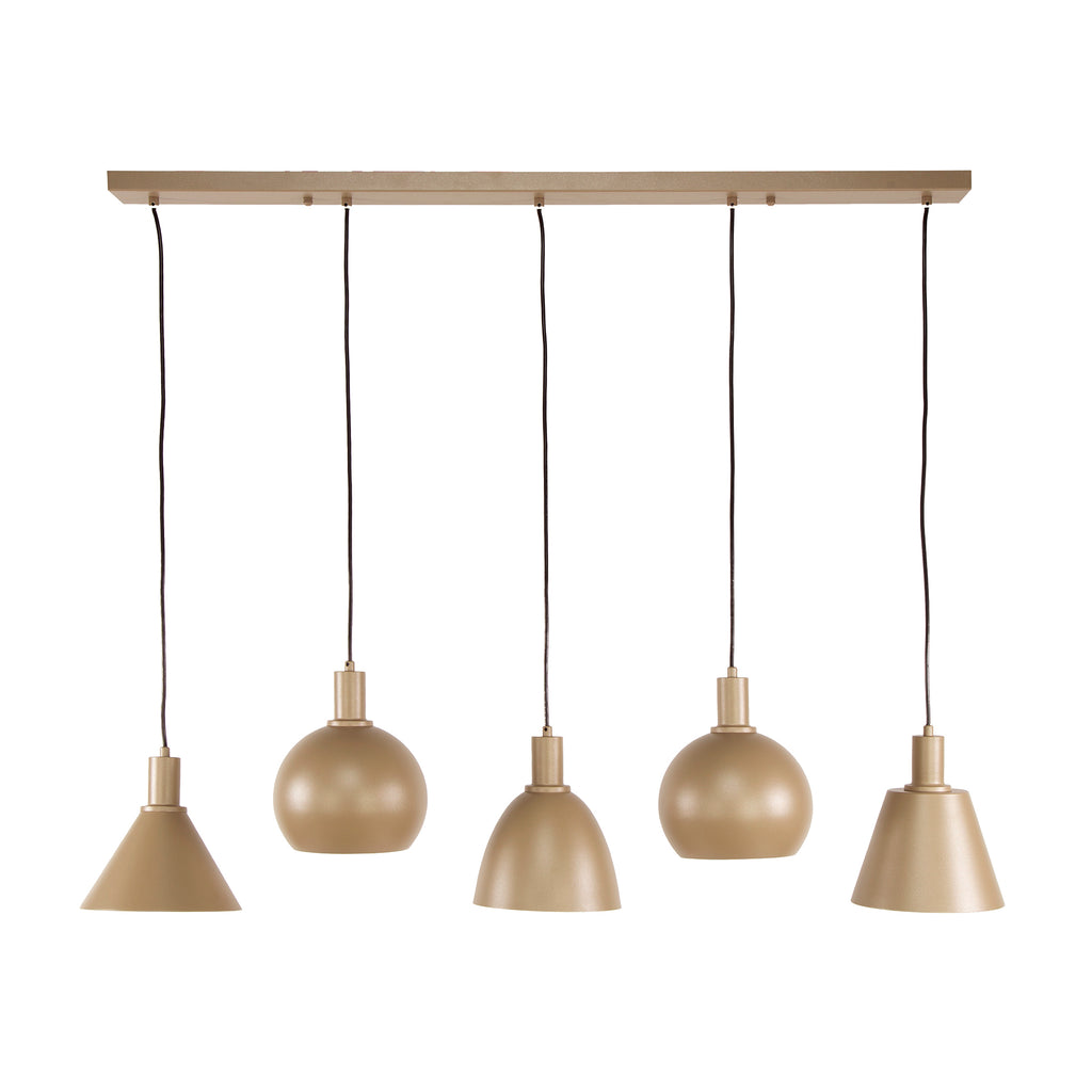 Hanglamp Metallo | 5-Lichts | Beige