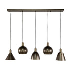 Hanglamp Metallo | 5-Lichts | Sienna bruin
