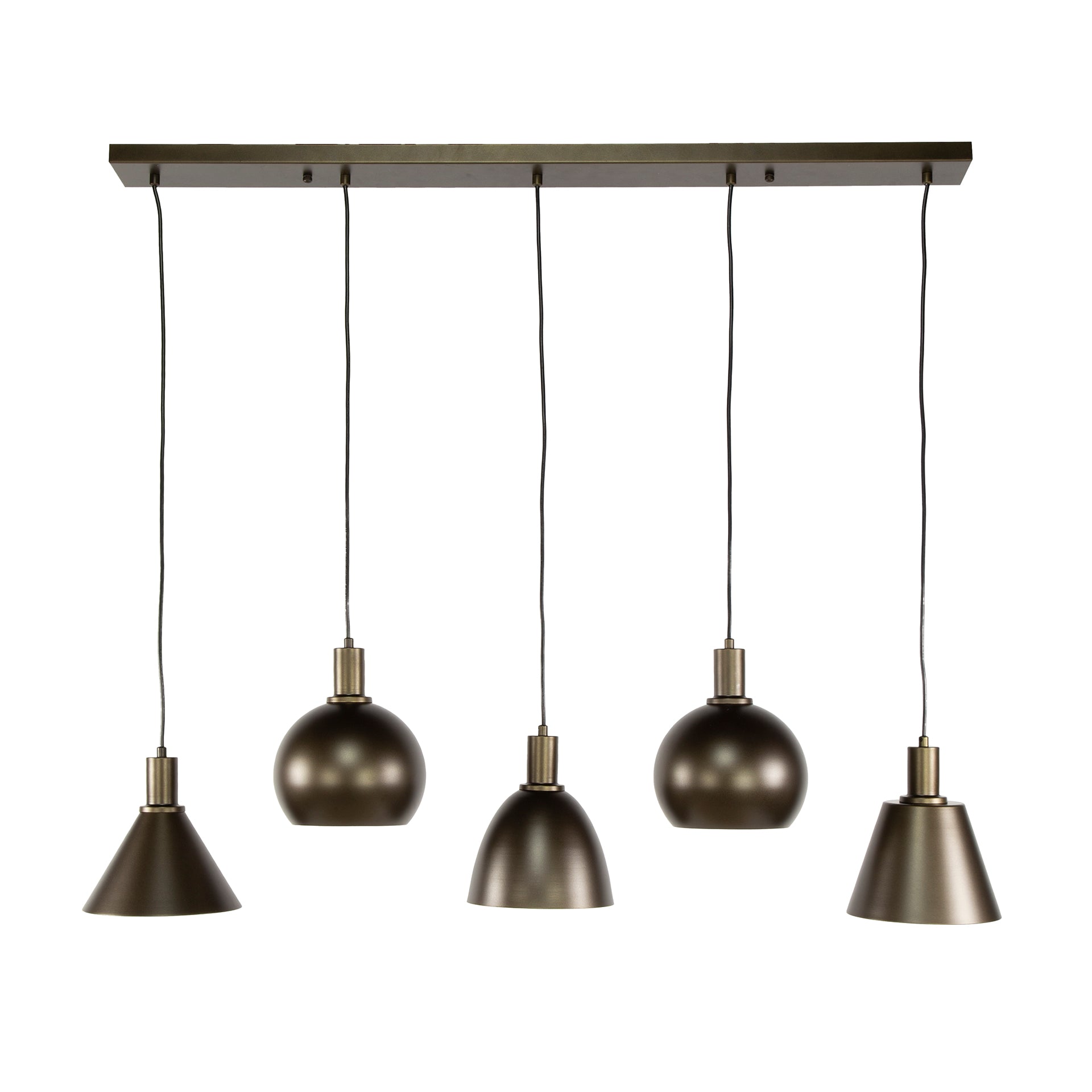 Hanglamp Metallo | 5-Lichts | Sienna bruin