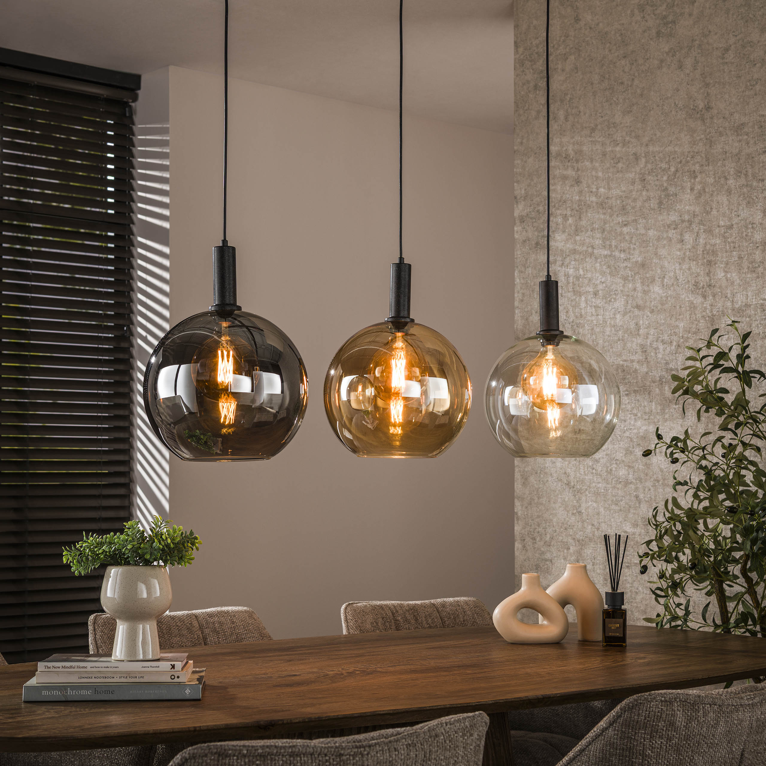 Hanglamp Sfera Tricolore | 3-Lichts | Artic zwart