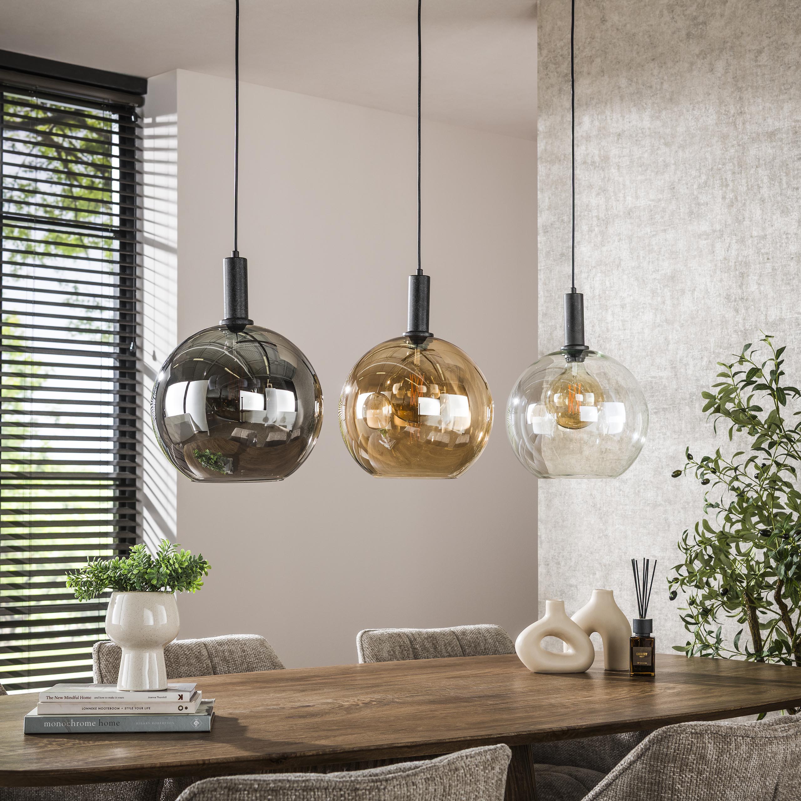 Hanglamp Sfera Tricolore | 3-Lichts | Artic zwart