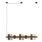 Hanglamp Cylinder Glass | 10-Lichts | Artic zwart