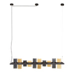 Hanglamp Cylinder Glass | 10-Lichts | Artic zwart