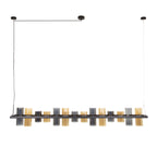 Hanglamp Cylinder Glass | 14-Lichts | Artic zwart