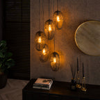 Hanglamp Open Eye | 5-Lichts | Artic zwart