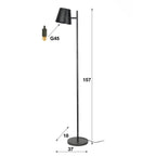 Vloerlamp Flex | 1-Lichts | Charcoal