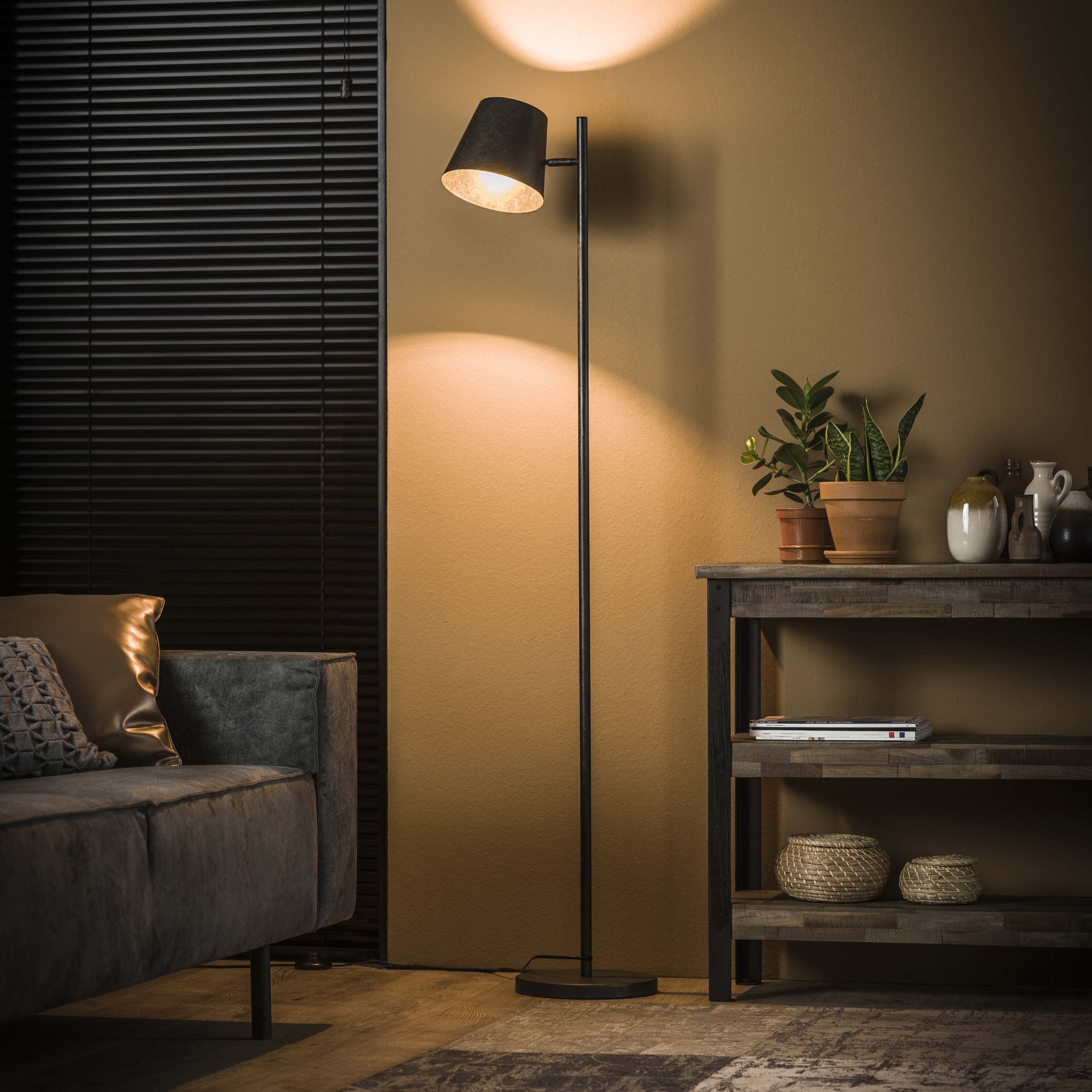 Vloerlamp Flex | 1-Lichts | Charcoal