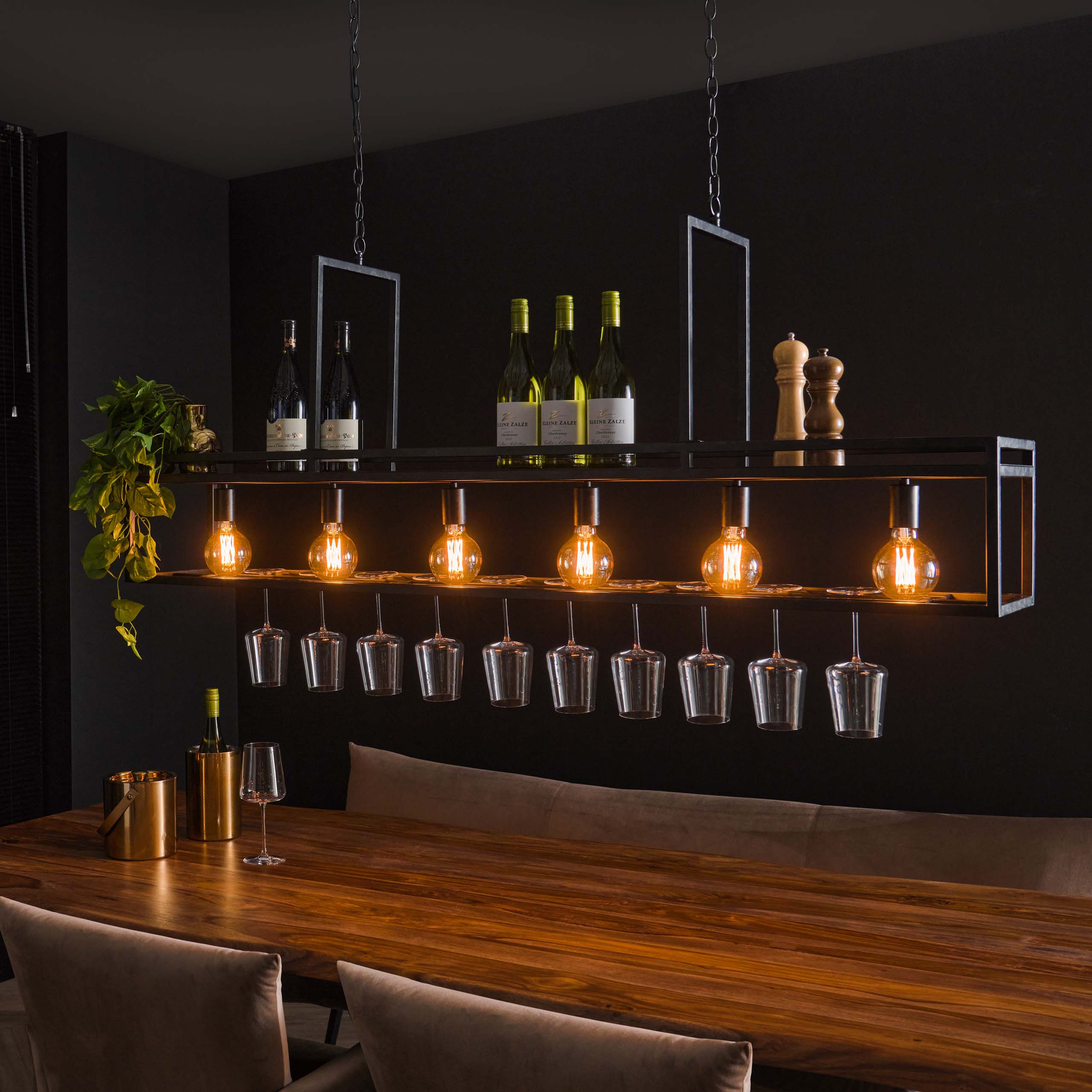 Hanglamp Decorate | 6-Lichts | Charcoal