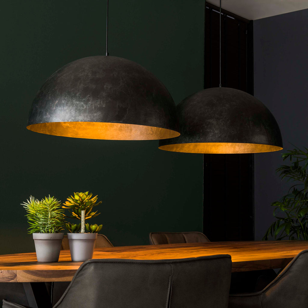 Hanglamp Dome | 2-Lichts | Charcoal Ø60cm
