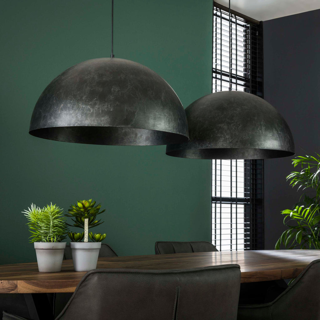 Hanglamp Dome | 2-Lichts | Charcoal Ø60cm