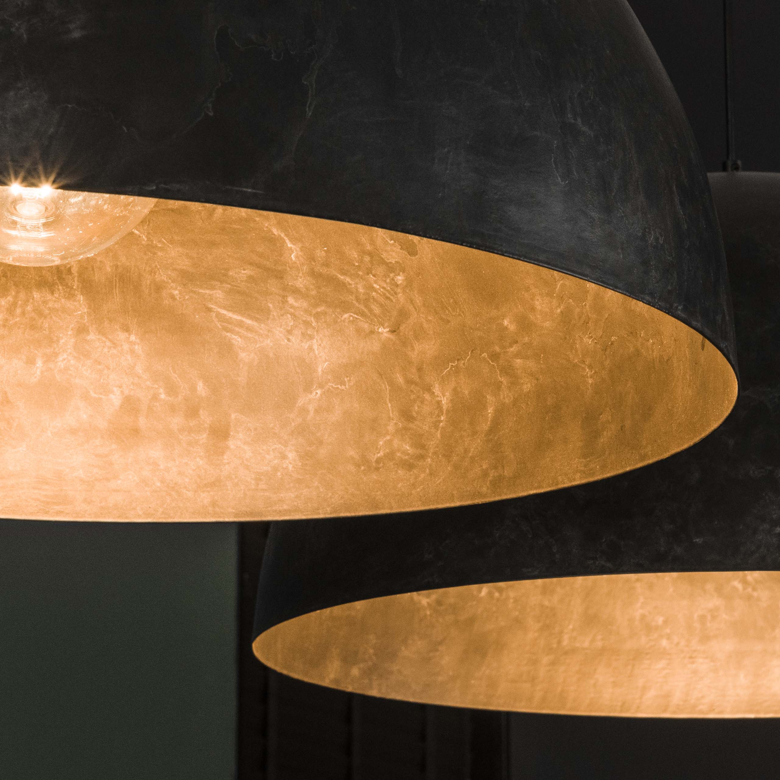 Hanglamp Dome | 2-Lichts | Charcoal Ø60cm