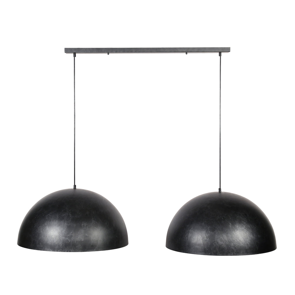 Hanglamp Dome | 2-Lichts | Charcoal Ø60cm