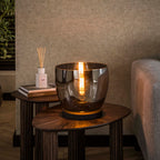 Vloerlamp UP L | 1-lichts | Smoke grey glas