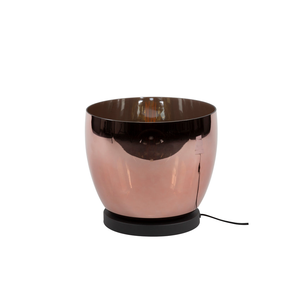 Vloerlamp UP L | 1-Lichts | Koper Glas