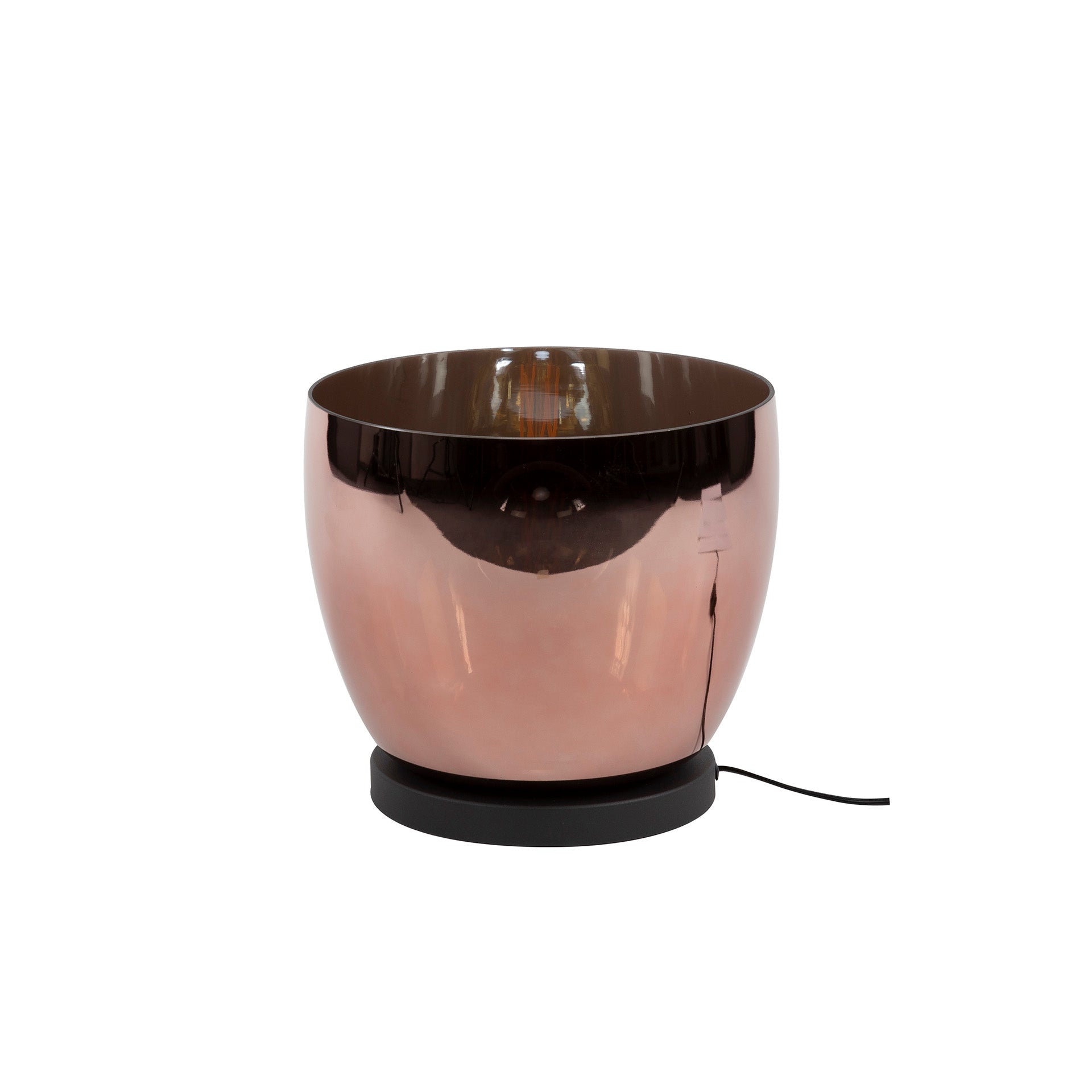 Vloerlamp UP L | 1-Lichts | Koper Glas