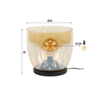 Vloerlamp UP XL | 1-Lichts | Amber glas