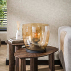 Vloerlamp UP XL | 1-Lichts | Amber glas