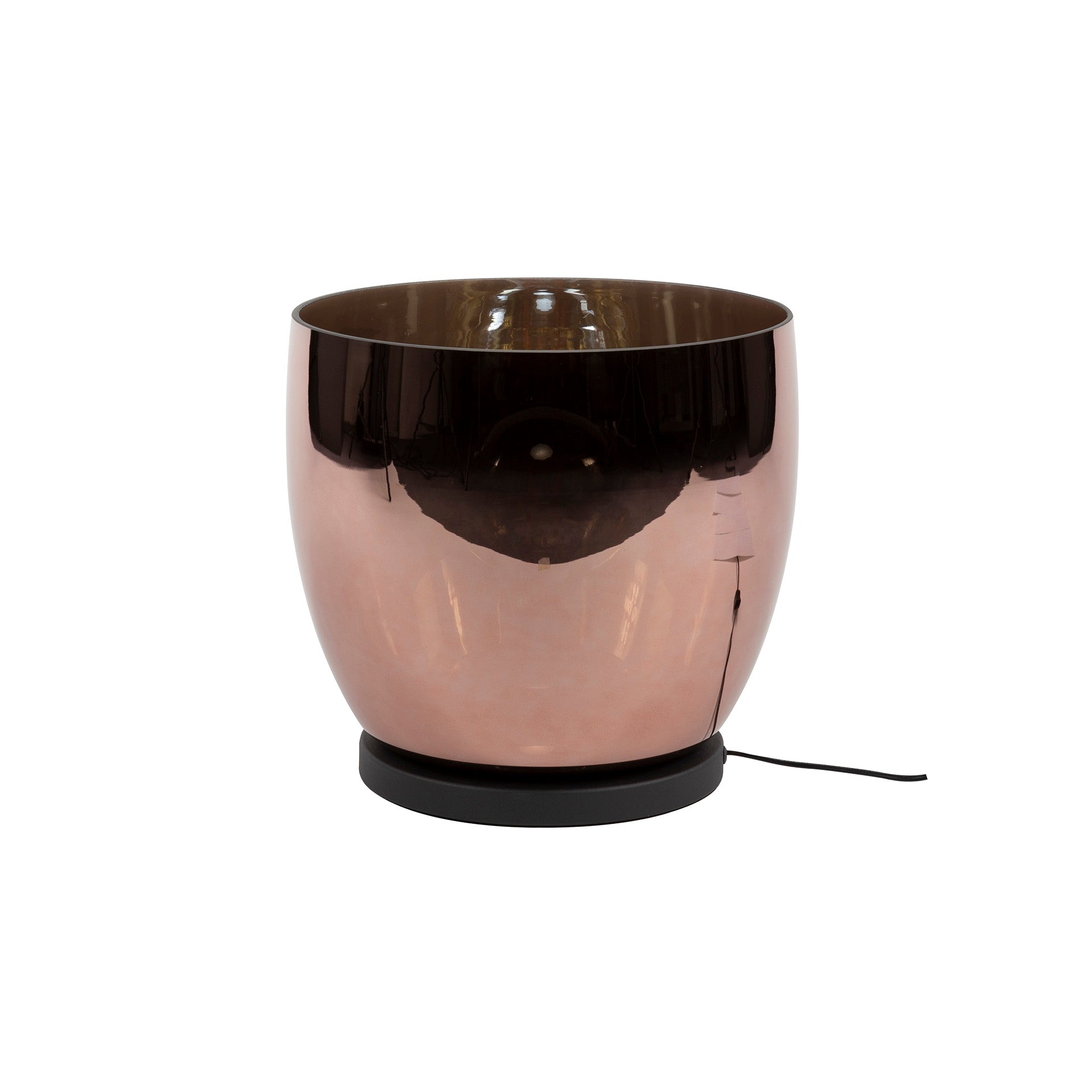 Vloerlamp UP XL | 1-Lichts | Koper Glas