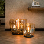 Vloerlamp UP XXL | 1-Lichts | Amber glas