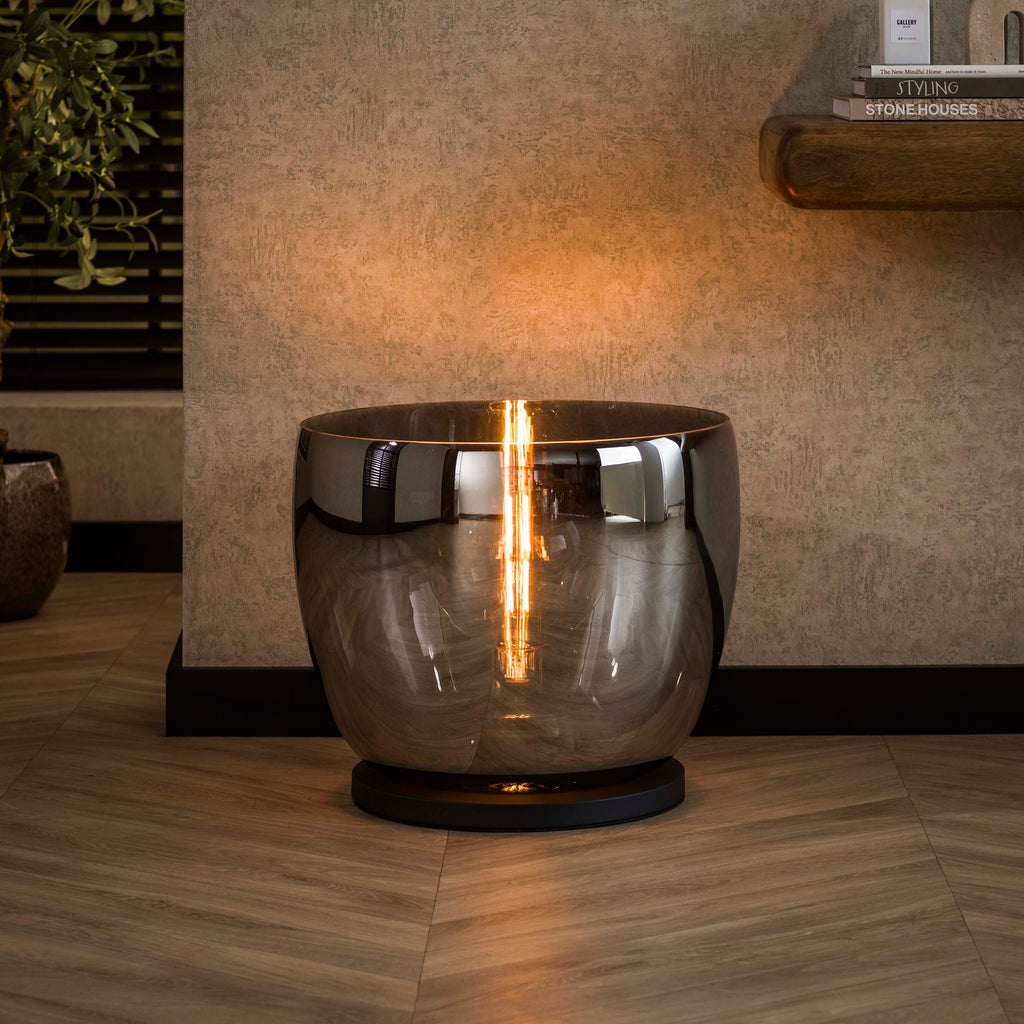 Vloerlamp UP XXL | 1-lichts | Smoke grey glas