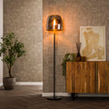 Vloerlamp Drift Glass | 1-Lichts | Smoke grey glas