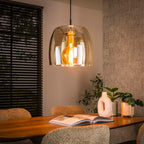 Hanglamp Drift Glass | 1-Lichts | Amber glas
