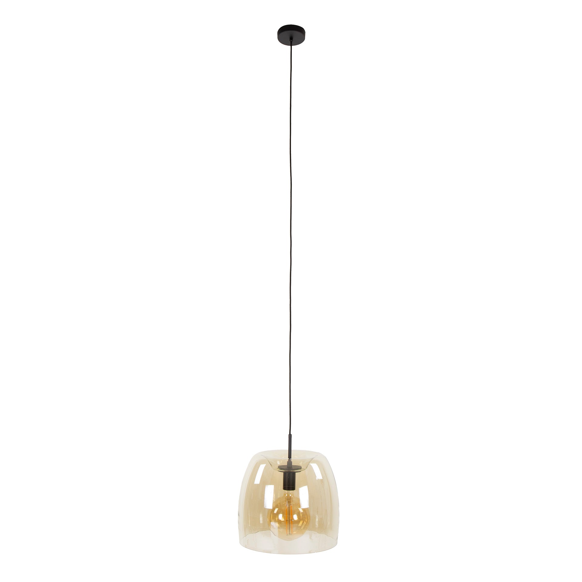 Hanglamp Drift Glass | 1-Lichts | Amber glas