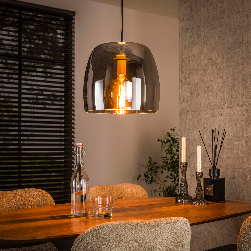 Hanglamp Drift Glass | 1-Lichts | Smoke grey glas
