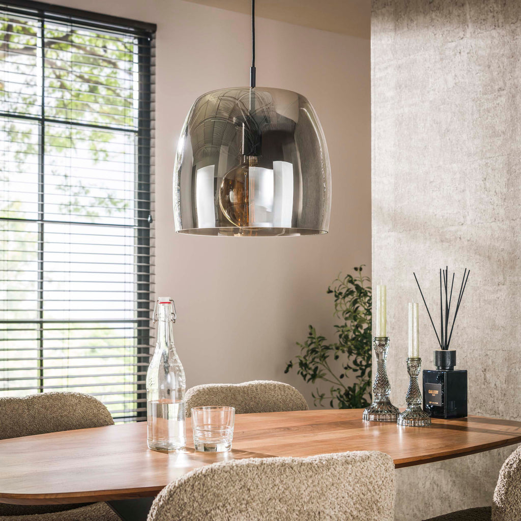 Hanglamp Drift Glass | 1-Lichts | Smoke grey glas