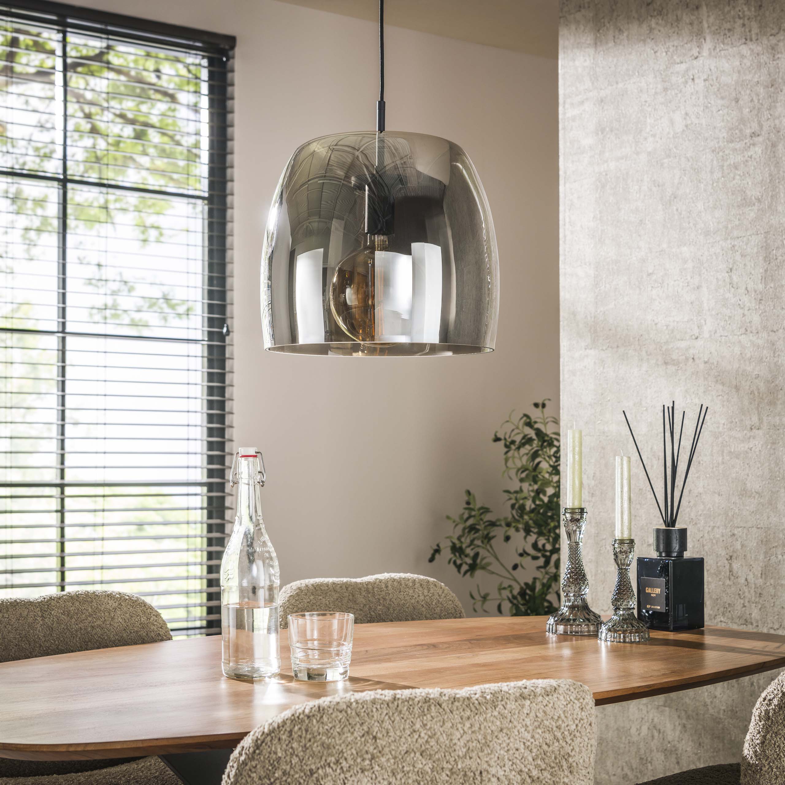Hanglamp Drift Glass | 1-Lichts | Smoke grey glas