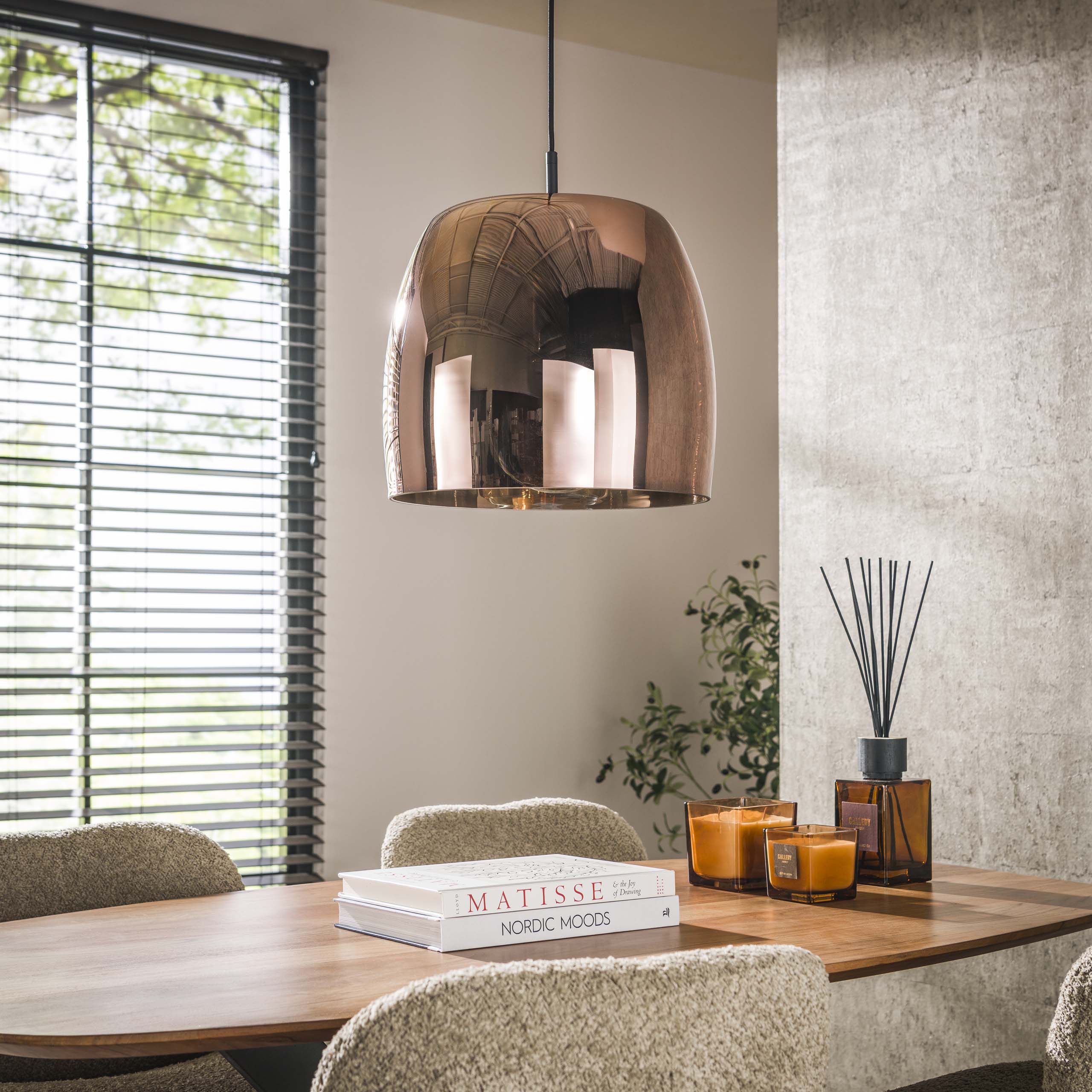 Hanglamp Drift Glass | 1-Lichts | Koper glas